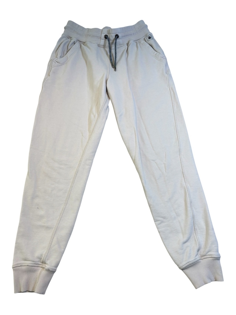 Stio Whitebark French Terry Jogger Pants Off White Cream Women's Medium EUC